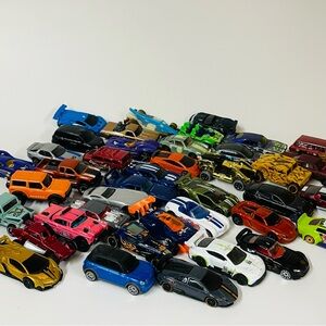 Hot Wheels Mixed Lot of 41 Cars Trucks 1:64 Multicolored Toy Cars Loose